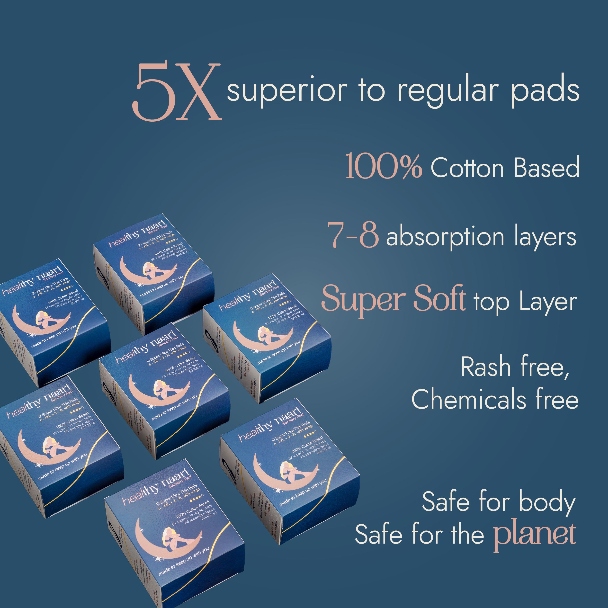 Super Ultra Thin Pads | 6XXL + 3XL with Wings